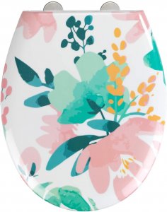 WENKO WC-Sitz Flowery, Toilettensitz 